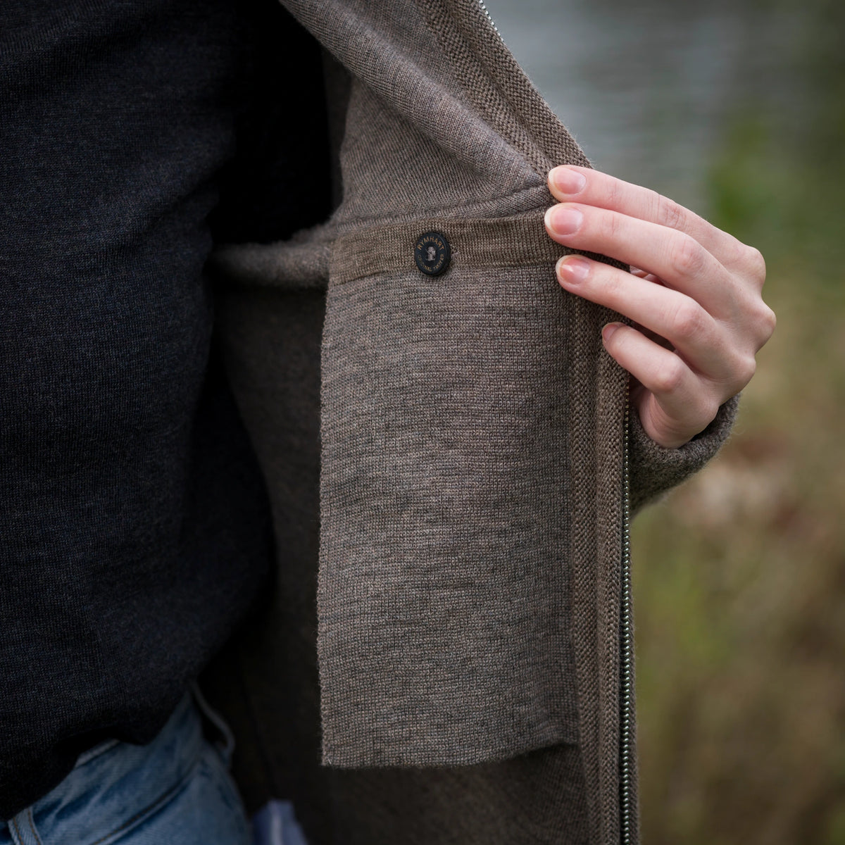 Jacke leicht mit Kragen